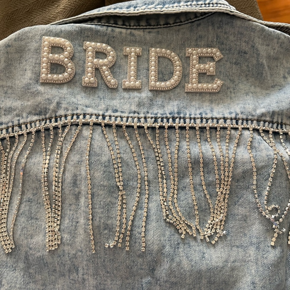 Denim Bride Jacket with Fringe